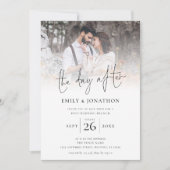 De dag na de foto bruiloft brunch kaart (Voorkant)