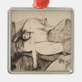 De dag na (door Edvard Munch) Metalen Ornament