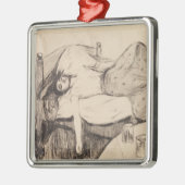 De dag na (door Edvard Munch) Metalen Ornament (Links)