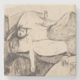 De dag na (door Edvard Munch) Stenen Onderzetter