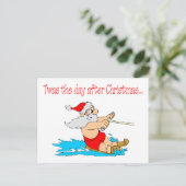 De dag na Kerstmis Feestdagenkaart (Staand voorkant)
