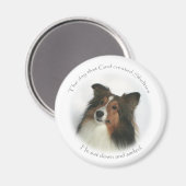 De dag Shelties werden Creëer magneet (Voorkant / Achterkant)