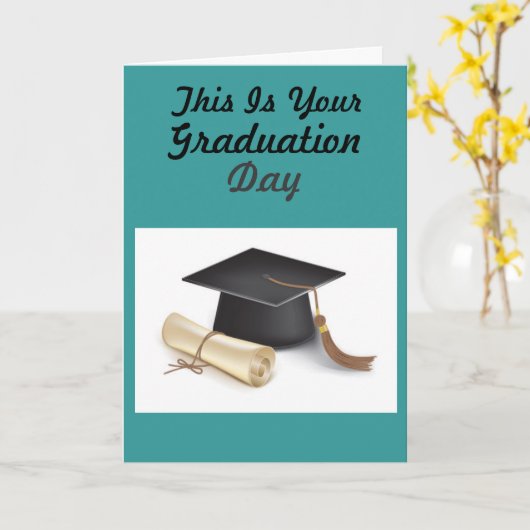 De Dag van afstuderen Kaart (Gele Bloem)