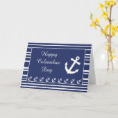 De Dag van Columbus, ZeevaartAnker en Strepen Kaart (Gele Bloem)