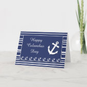 De Dag van Columbus, ZeevaartAnker en Strepen Kaart (Voorkant)