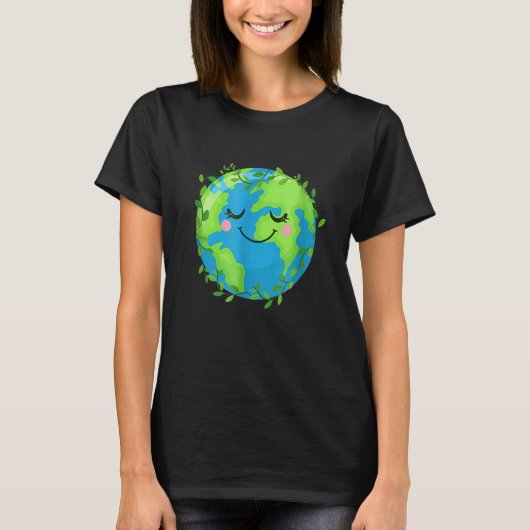 De Dag van de Aarde Elke dag voor het Milieu T-shirt (Voorkant)