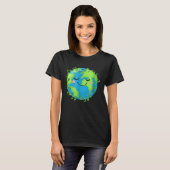 De Dag van de Aarde Elke dag voor het Milieu T-shirt (Voorkant volledig)