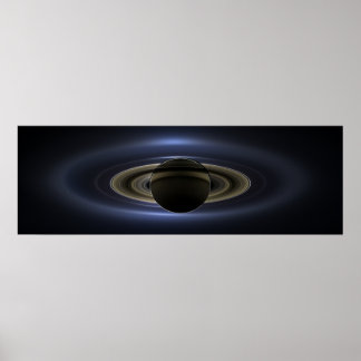 De Dag van de Aarde glimlachte | Cassini | Saturnu Poster
