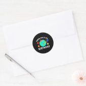 De Dag van de Aarde is mijn Dag van de Aarde Ronde Sticker (Envelop)
