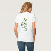 de dag van de aarde, sparen onze aarde, liefdesaar t-shirt (Achterkant volledig)