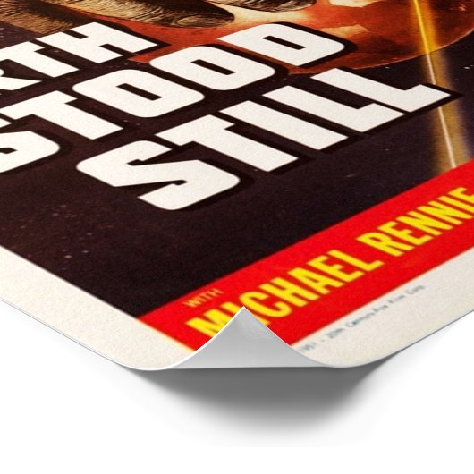 DE DAG VAN DE AARDE STOOD NOG STEEDS Hollywood Cla Poster (Hoek)