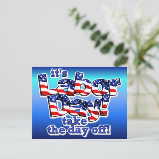 De Dag van de Arbeid Briefkaart (Staand voorkant)