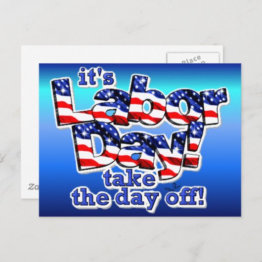 De Dag van de Arbeid Briefkaart (Voorkant / Achterkant)