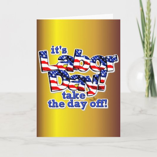 De Dag van de Arbeid Kaart (Voorkant)