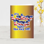 De Dag van de Arbeid Kaart (Gele Bloem)