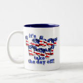 De Dag van de Arbeid Tweekleurige Koffiemok (Links)