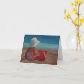 De Dag van de baby bij het Strand - met emmer en Kaart (Gele Bloem)