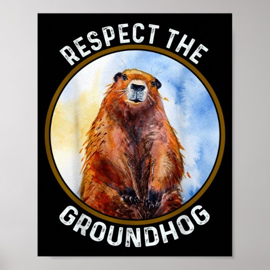 De Dag Van De Bosmarmot Respecteer De Bosmarmot Poster (Voorkant)