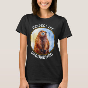 De Dag Van De Bosmarmot Respecteer De Bosmarmot T-shirt