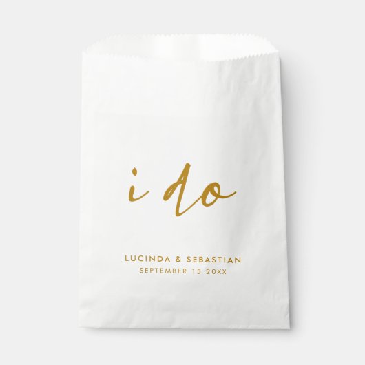 De dag van de bruiloft Elegant Minimale Eenvoudige Bedankzakje (Voorkant)