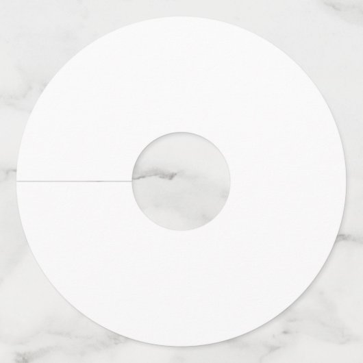 De dag van de bruiloft Elegant Minimale Eenvoudige Wijnglaslabel (Achterkant)