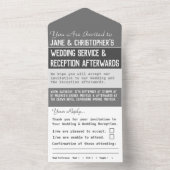 De dag van de bruiloft in één Uitnodiging (Binnen)