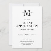 De Dag van de Cliëntappreciatie Minimalistische Mo Kaart (Voorkant)