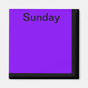 De Dag van de Code van de kleur van Week Magnet he