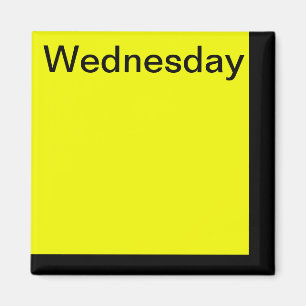 De Dag van de Code van de kleur van Week Magnet he