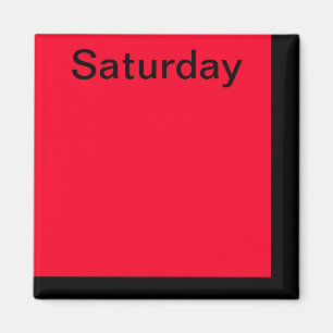 De Dag van de Code van de kleur van Week Magnet he