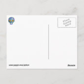 De dag van de dode blauwe suikerschedel briefkaart (Achterkant)