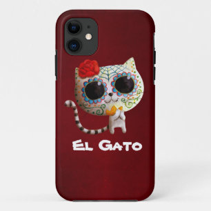 De Dag van de Dode Cute Kat Case-Mate iPhone Case