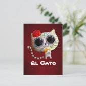 De dag van de dode koffer briefkaart (Staand voorkant)