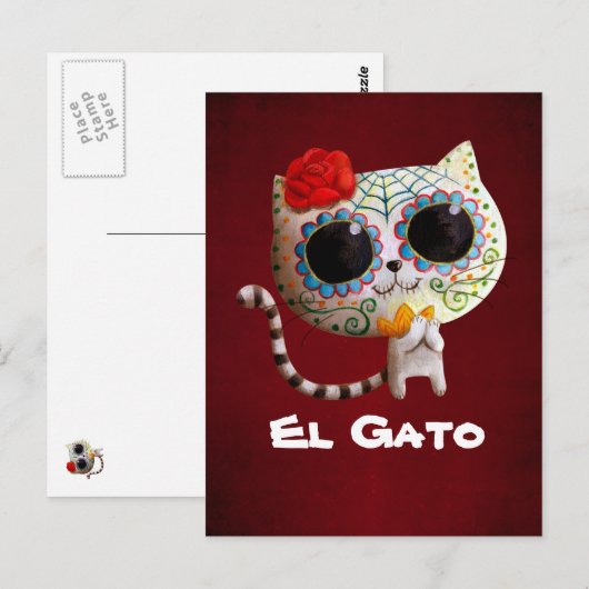 De dag van de dode koffer briefkaart (Voorkant / Achterkant)