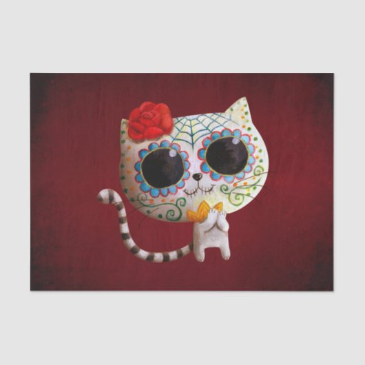 De dag van de dode koffer tissuepapier (Voorkant)