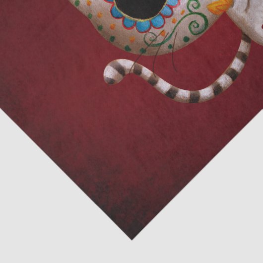 De dag van de dode koffer tissuepapier (Detail)