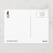 De dag van de dode mooie zeemeermin briefkaart (Achterkant)