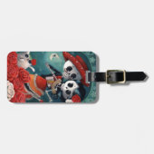 De dag van de dode skeletovers bagagelabel (Voorkant horizontaal)