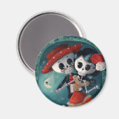 De dag van de dode skeletovers magneet (Voorkant / Achterkant)