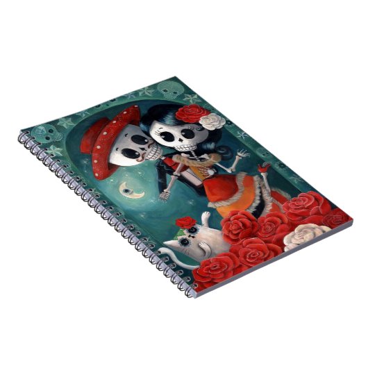 De dag van de dode skeletovers notitieboek (Rechterzijde)