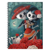 De dag van de dode skeletovers notitieboek (Voorkant)