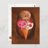 De dag van de dode suikerriet maakt ijskap briefkaart (Voorkant / Achterkant)