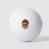 De dag van de dode suikerrietsschedel golfballen (Voorkant)