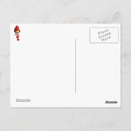 De dag van de dode zeemeermin briefkaart (Achterkant)