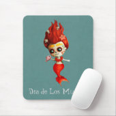 De dag van de dode zeemeermin muismat (Met muis)