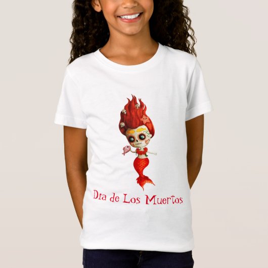 De dag van de dode zeemeermin t-shirt (Voorkant)