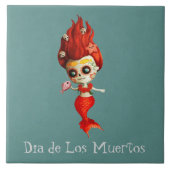 De dag van de dode zeemeermin tegeltje (Voorkant)