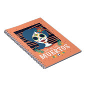 De Dag Van De Doden Mexicaanse Suiker Schedel Cade Notitieboek (Rechterzijde)