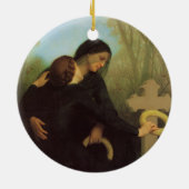 De dag van de dood door William Adolphe Bouguereau Keramisch Ornament (Achterkant)