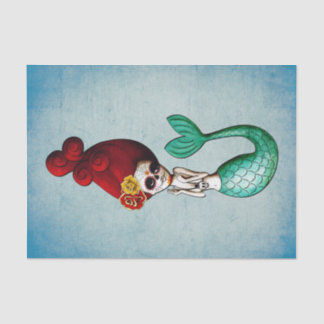 De dag van de dood en de levendige zeemeermin tissuepapier